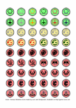 Science - Fiction zestaw ikon